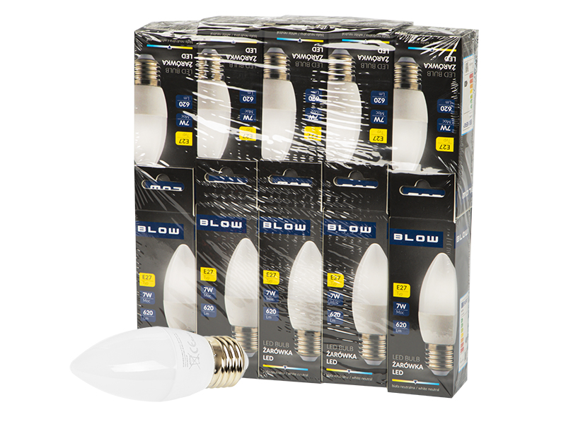 E27 C37 LED izzó, 7 W 87-434-